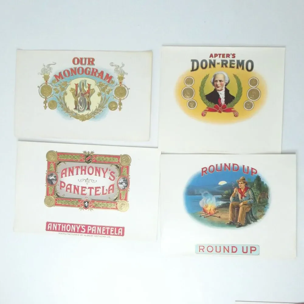 Lot of 20 Inner Cigar Box Labels Paper Spirit St Louis Yankee Girl and More